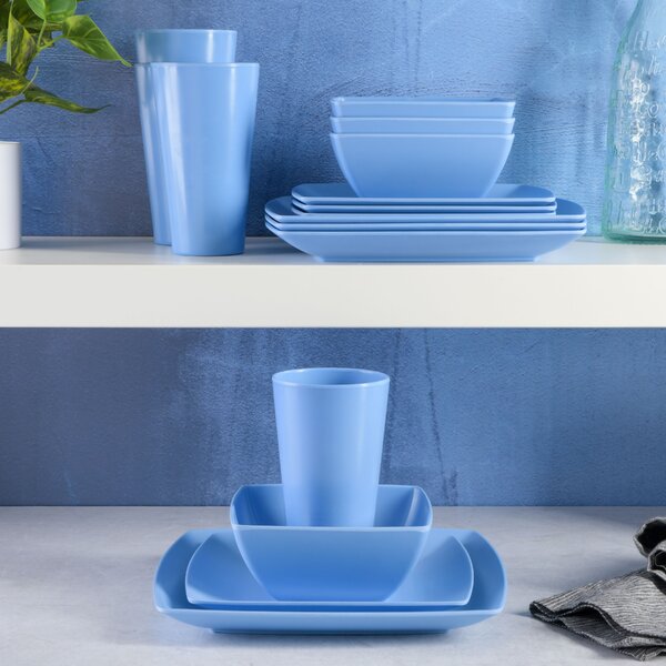 Aqua melamine outlet dinnerware